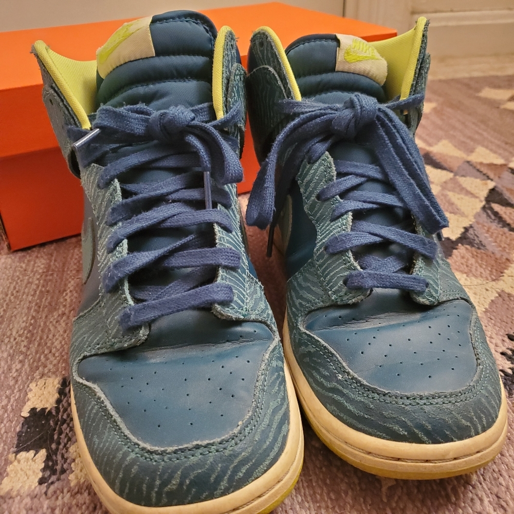 Nike Dunk Hi SKINNY Print Women's Shoes 